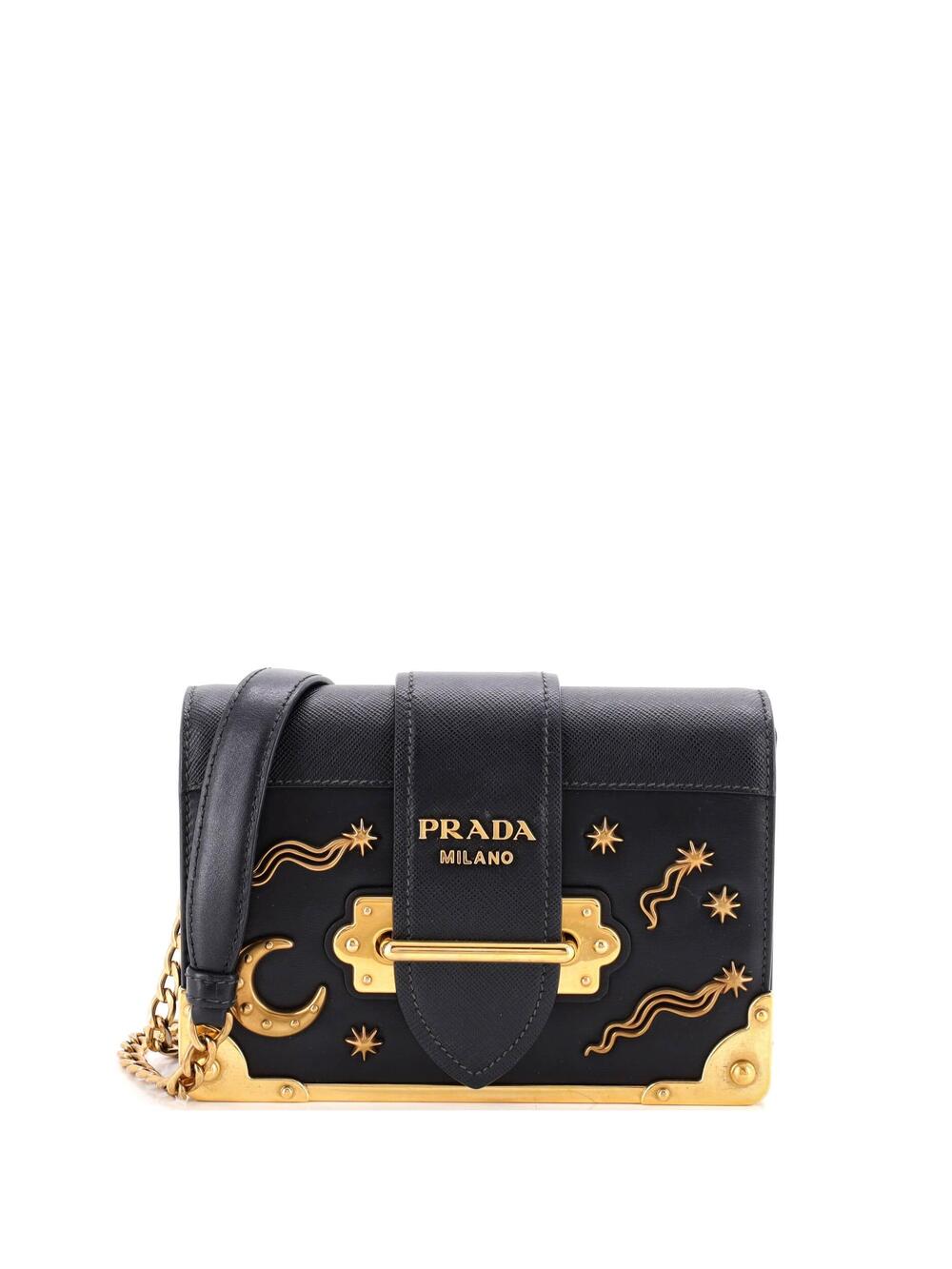 Prada Cahier Crossbody Bag Embellished #365513P21B